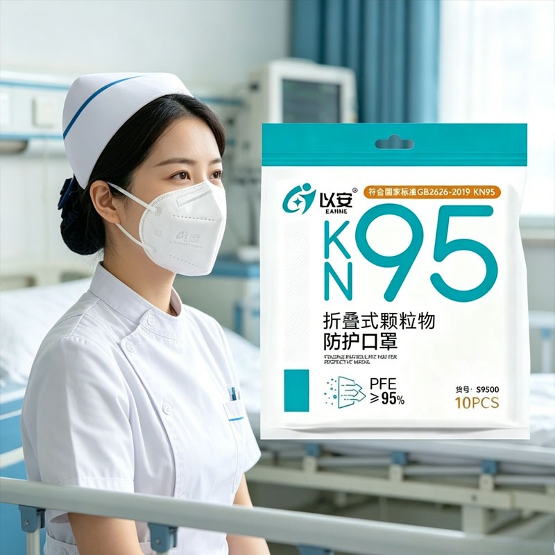Surgical Mask - 10pcs KN95 Standard Non-woven Protective Mask