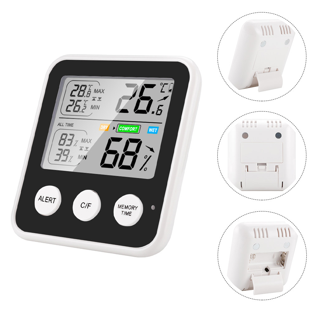 Thermometer Digital - Digital Household Hygrometer Thermometer Compact Stand
