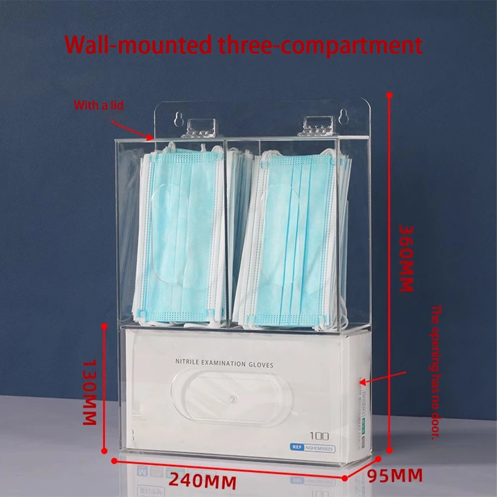 3 Grids Acrylic Glove Holder T - Medical Gloves 评论和价格