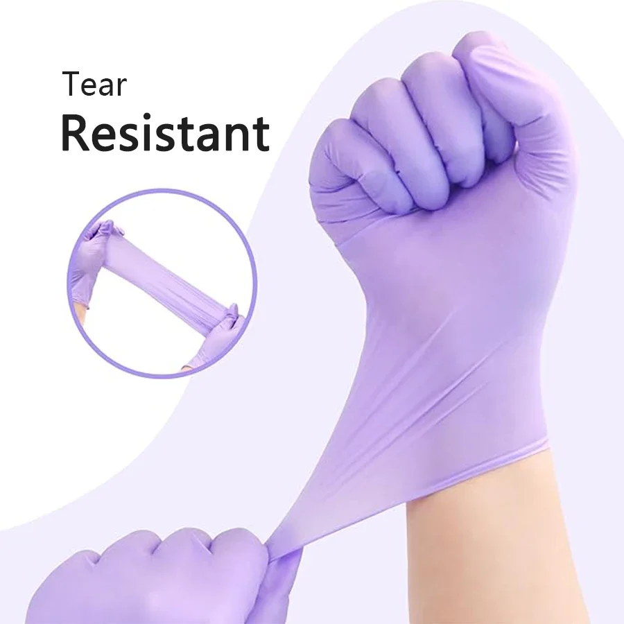 10-100pcs Disposable Purple Ni - Medical Gloves 评论和价格