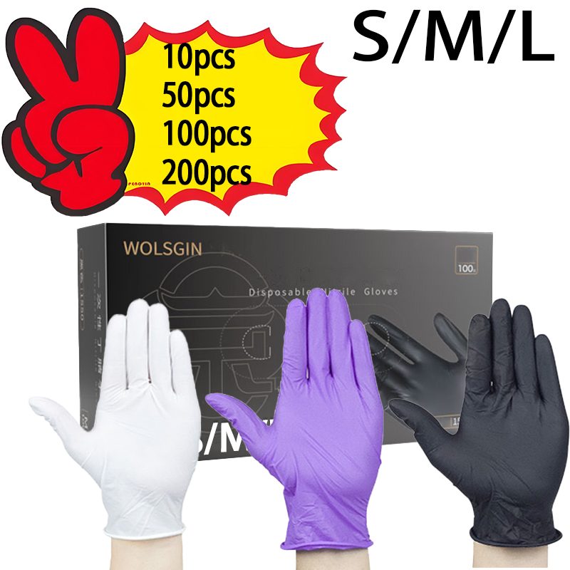 10/50/100/200pcs disposable ni - Medical Gloves 评论和价格