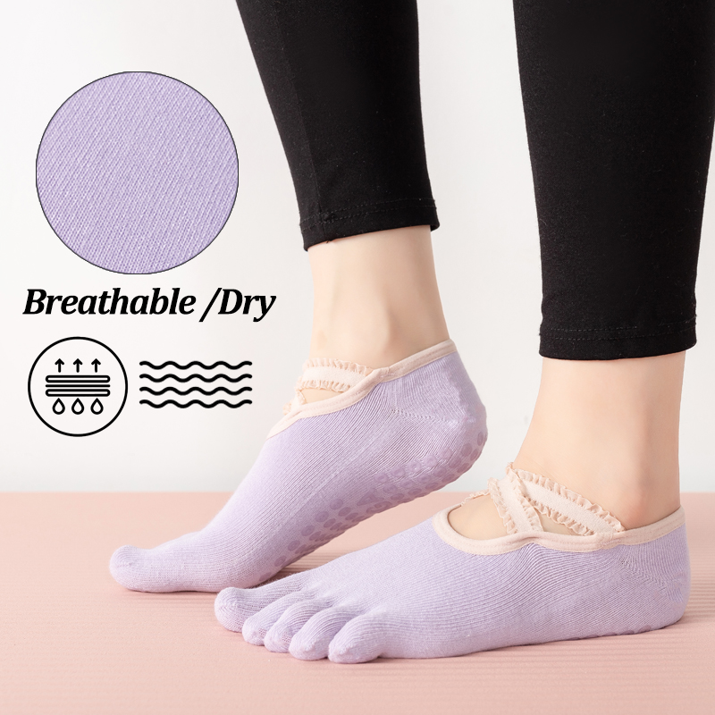 Ladies Non-Slip Pilates Socks  - Medical Tape 评论和价格