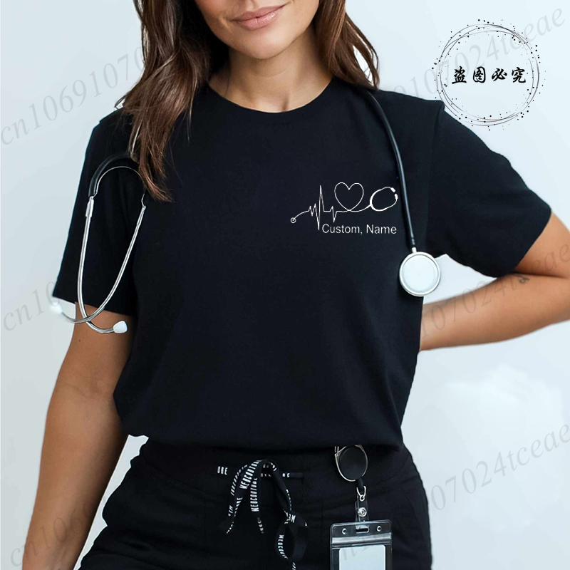 Custom Name Nurse Shirt Stetho - Stethoscope 评论和价格
