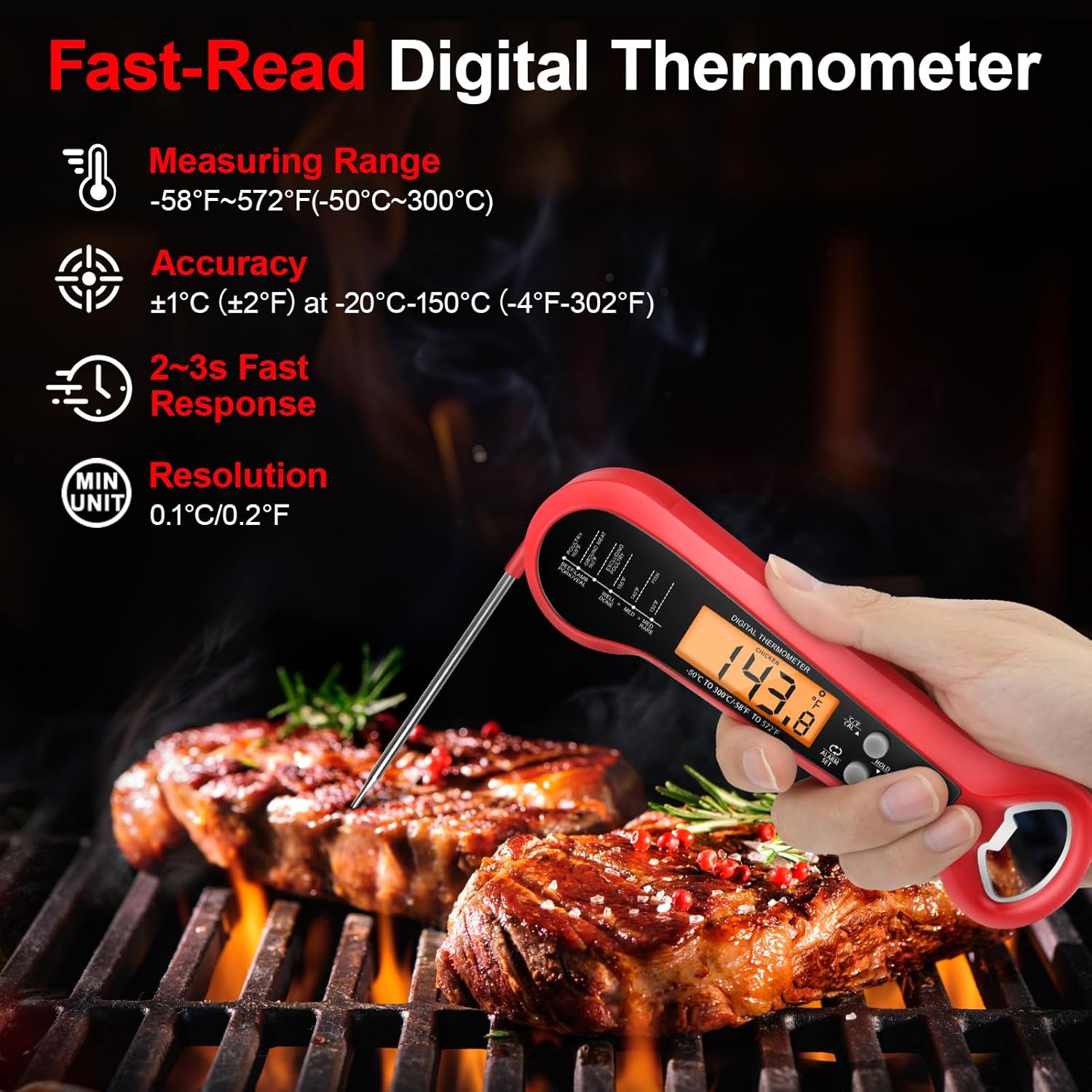 Professional Digital Meat Ther - Thermometer Digital 评论和价格