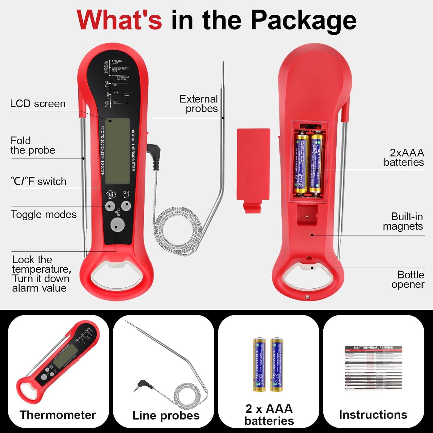 Professional Digital Meat Ther - Thermometer Digital 评论和价格
