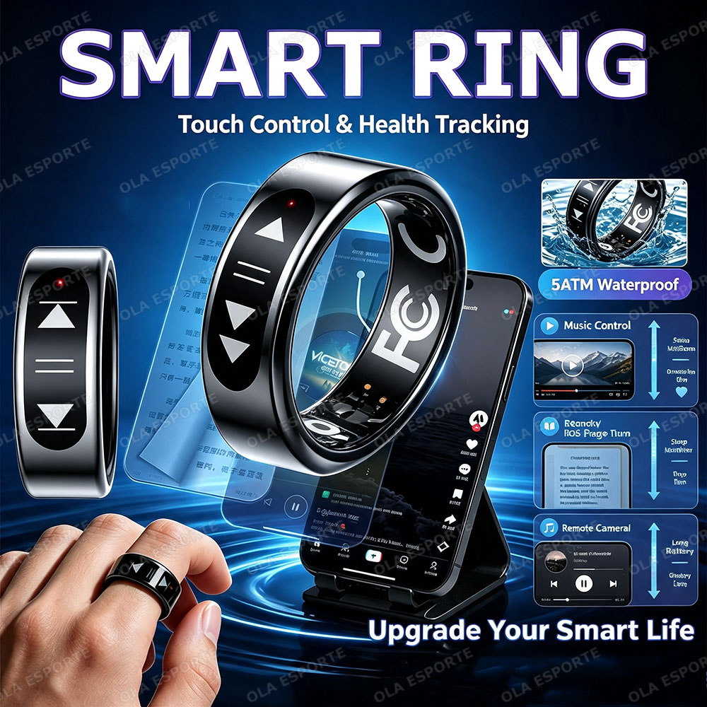 New Touch Control Smart Ring E - Blood Pressure Monitor 评论和价格