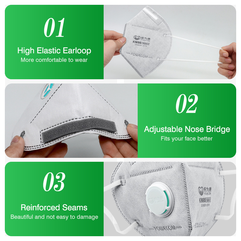 POWECOM KN95 Masks Activated C - Surgical Mask 评论和价格