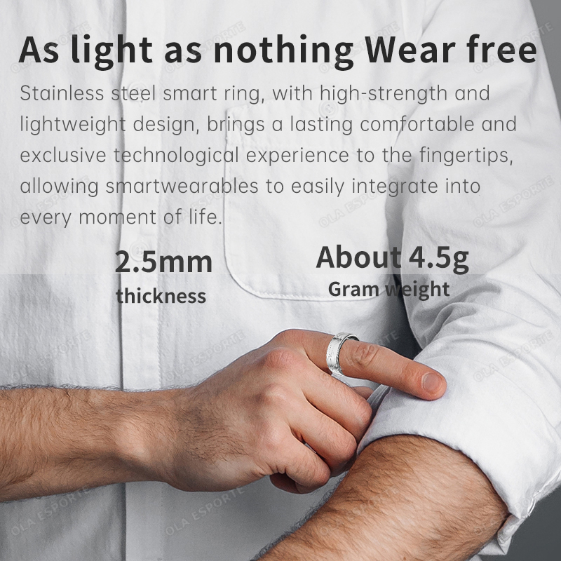 Stainless Steel Smart Ring Wat - Blood Pressure Monitor 评论和价格